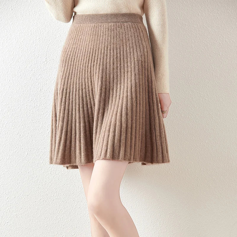 Laurentine | Merino Wool Mini Skirt