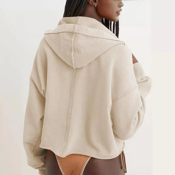 Philippa | 50% Cotton Cropped Hoodie