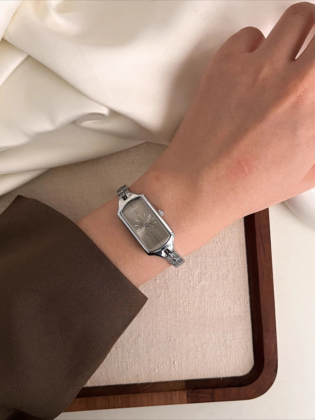 Stainless Steel Link Bracelet Watch