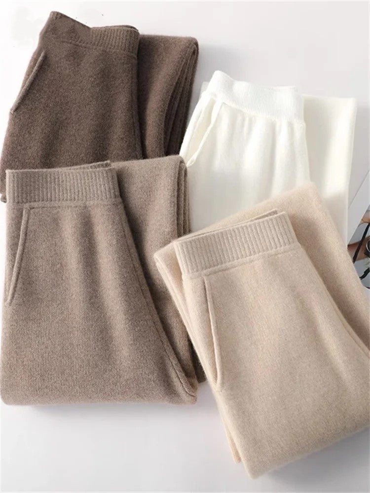 Hedwige | High Waist Cashmere Blend Pants