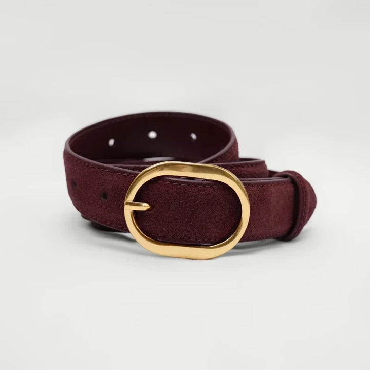 Suede Cowhide Belt, 40 in