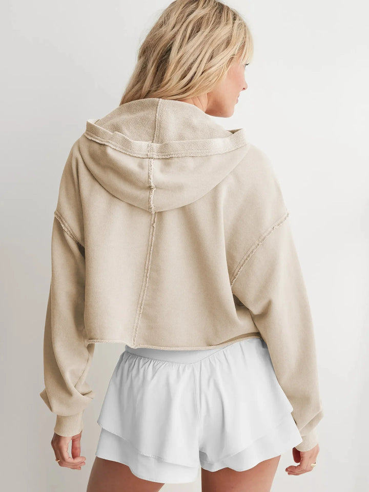 Philippa | 50% Cotton Cropped Hoodie