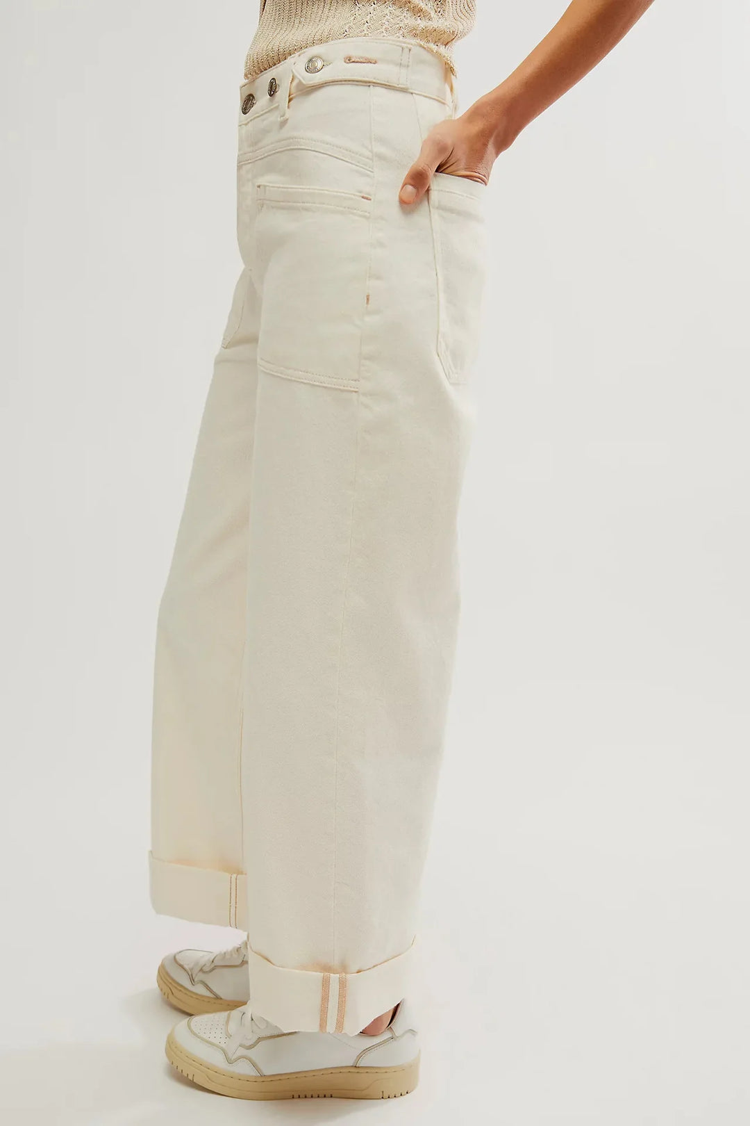 Modestine | Rigid Cotton Wide Leg Jeans