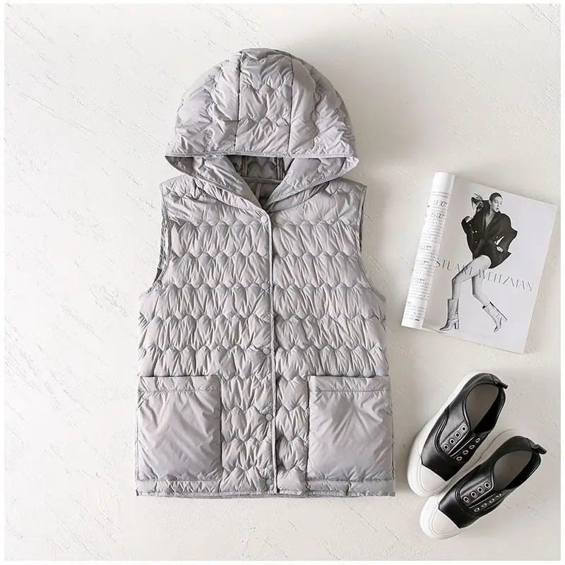 Gabrielle | 90% Down Hooded Vest