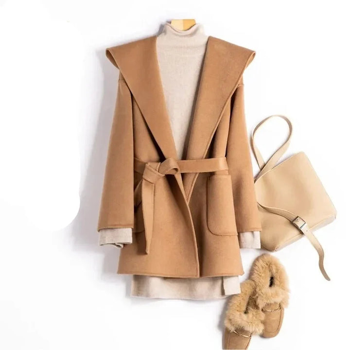 Bernadette | Cashmere Blend Hooded Coat
