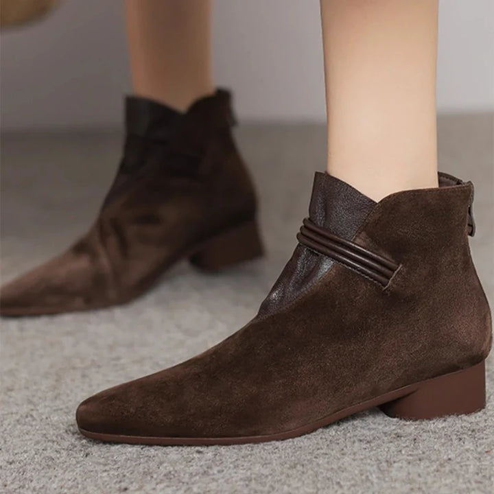 Rosemarie | Cow Suede Pointed Boots