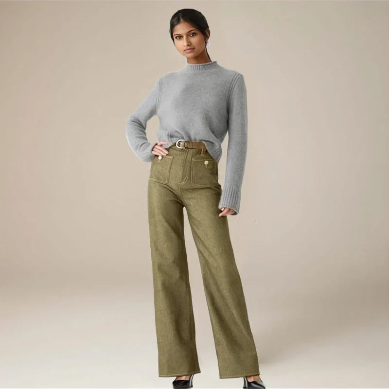 Johanne | High Waist Wide Leg Denim Jeans