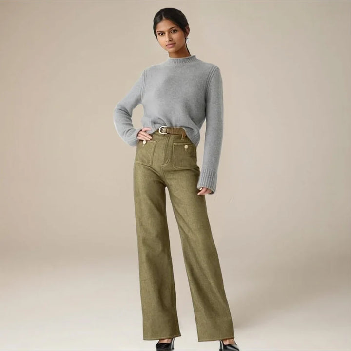 Johanne | High Waist Wide Leg Denim Jeans