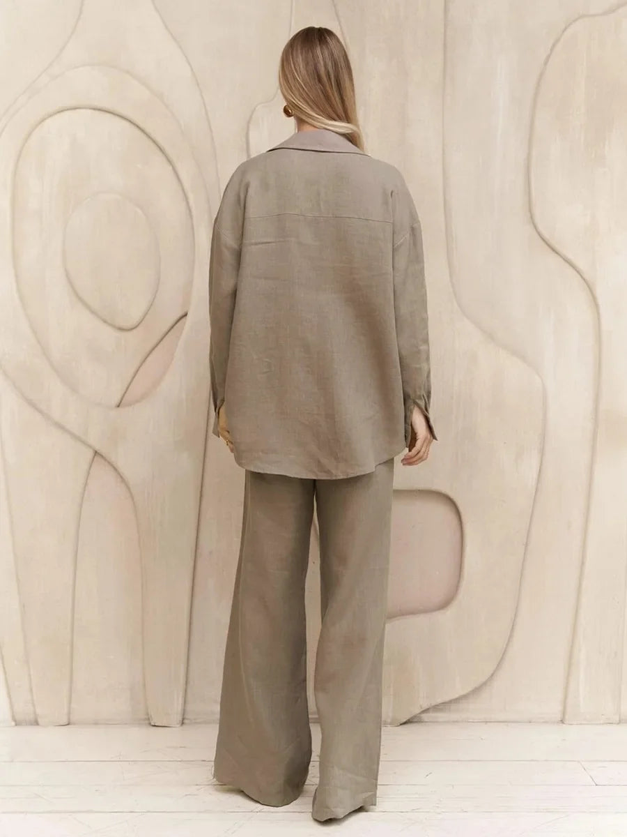 Edwige | Cotton Linen Two Piece Set