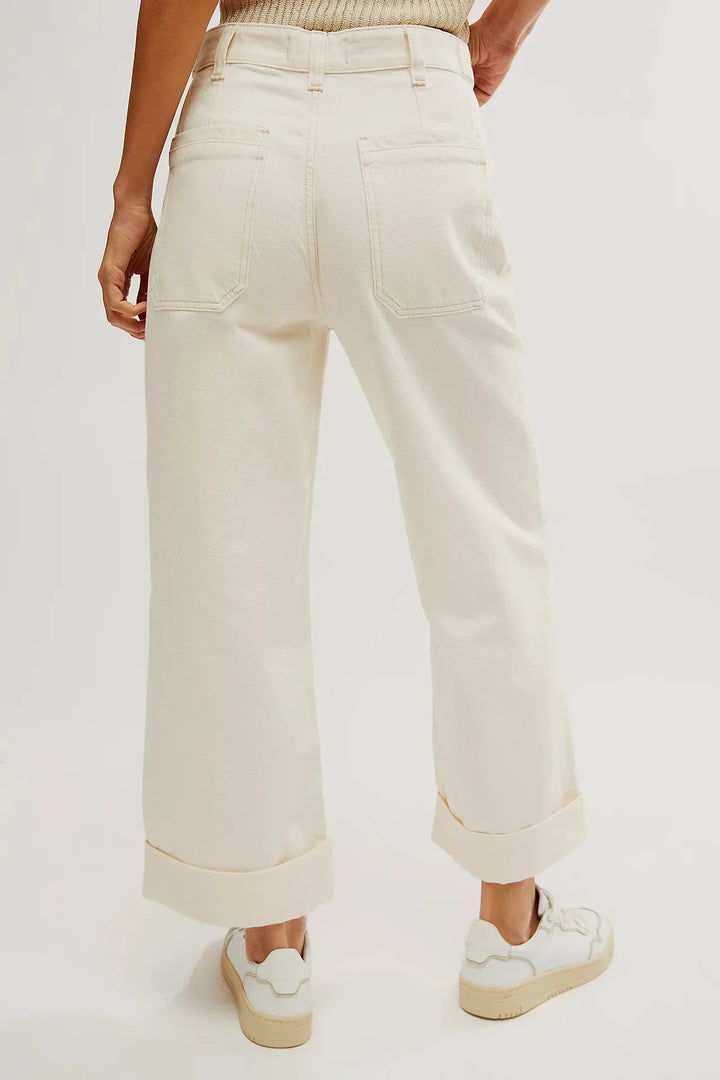Modestine | Rigid Cotton Wide Leg Jeans