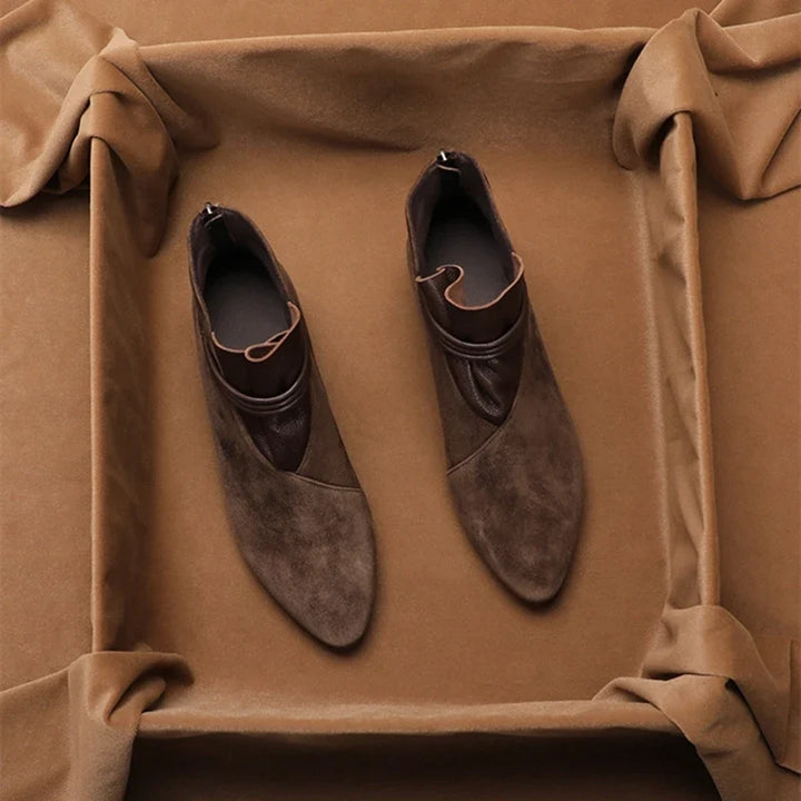 Rosemarie | Cow Suede Pointed Boots