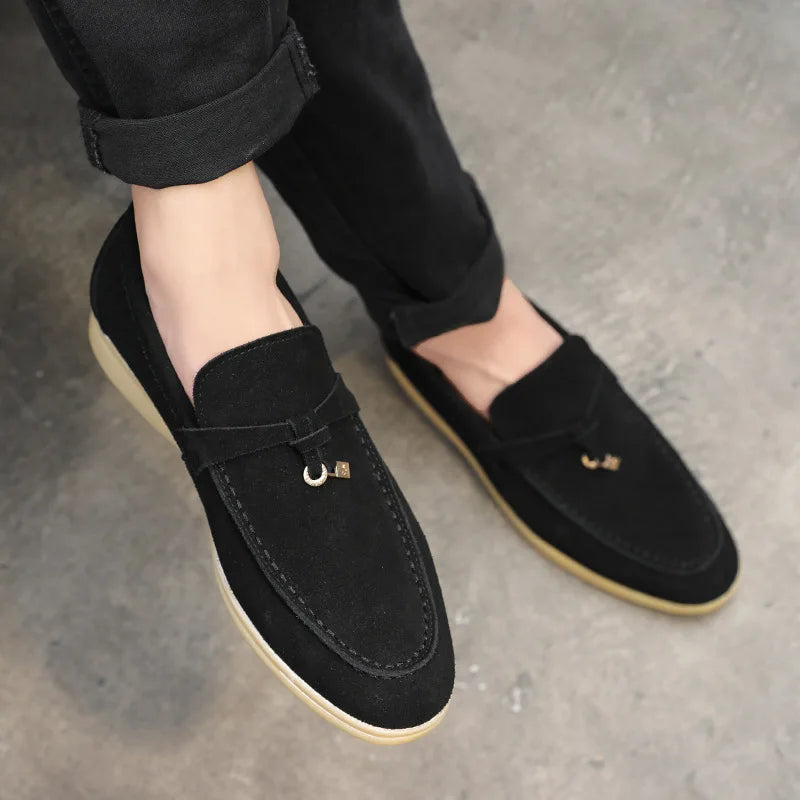 Maxime | Genuine Suede Tassel Loafers