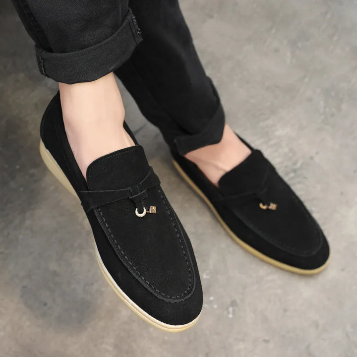 Maxime | Genuine Suede Tassel Loafers