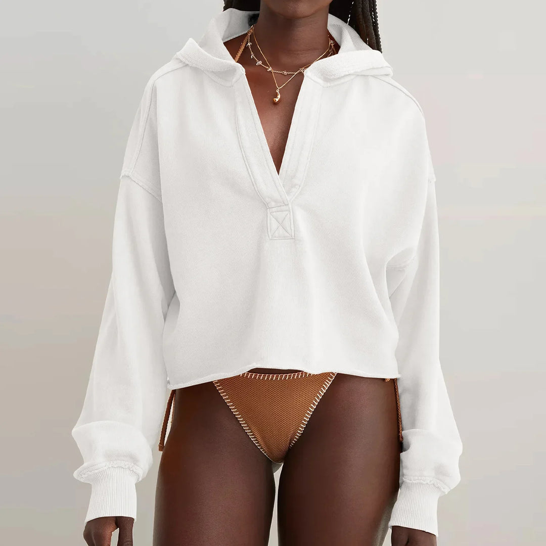Philippa | 50% Cotton Cropped Hoodie