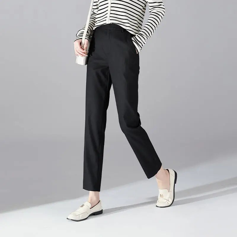 Josee | Tapered Ankle High Waist Trousers