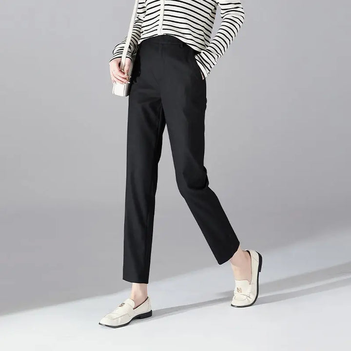 Josee | Tapered Ankle High Waist Trousers