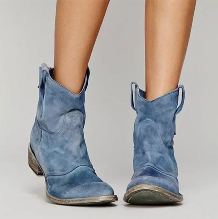 Roselle | Suede Western Boots