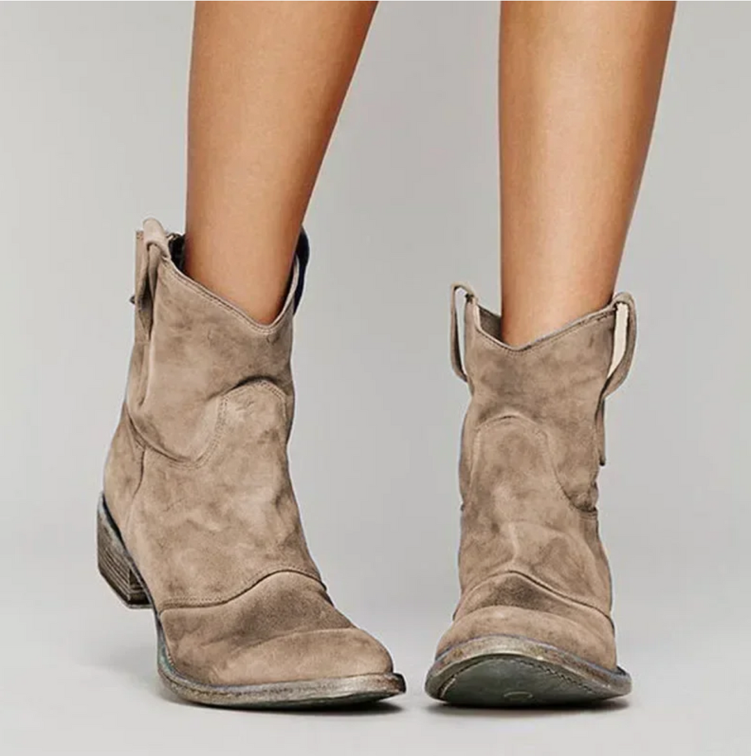 Roselle | Suede Western Boots