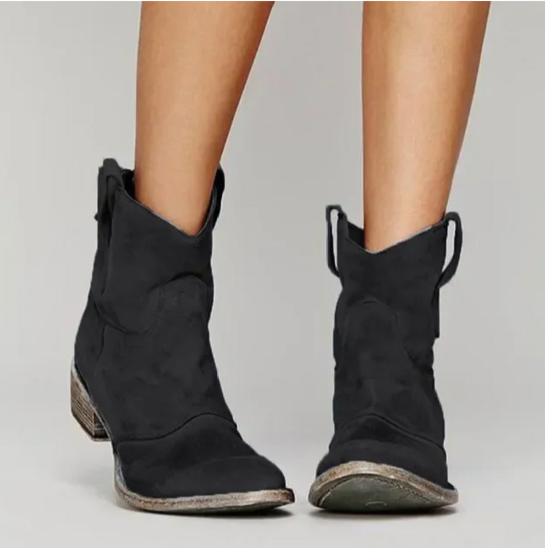 Roselle | Suede Western Boots