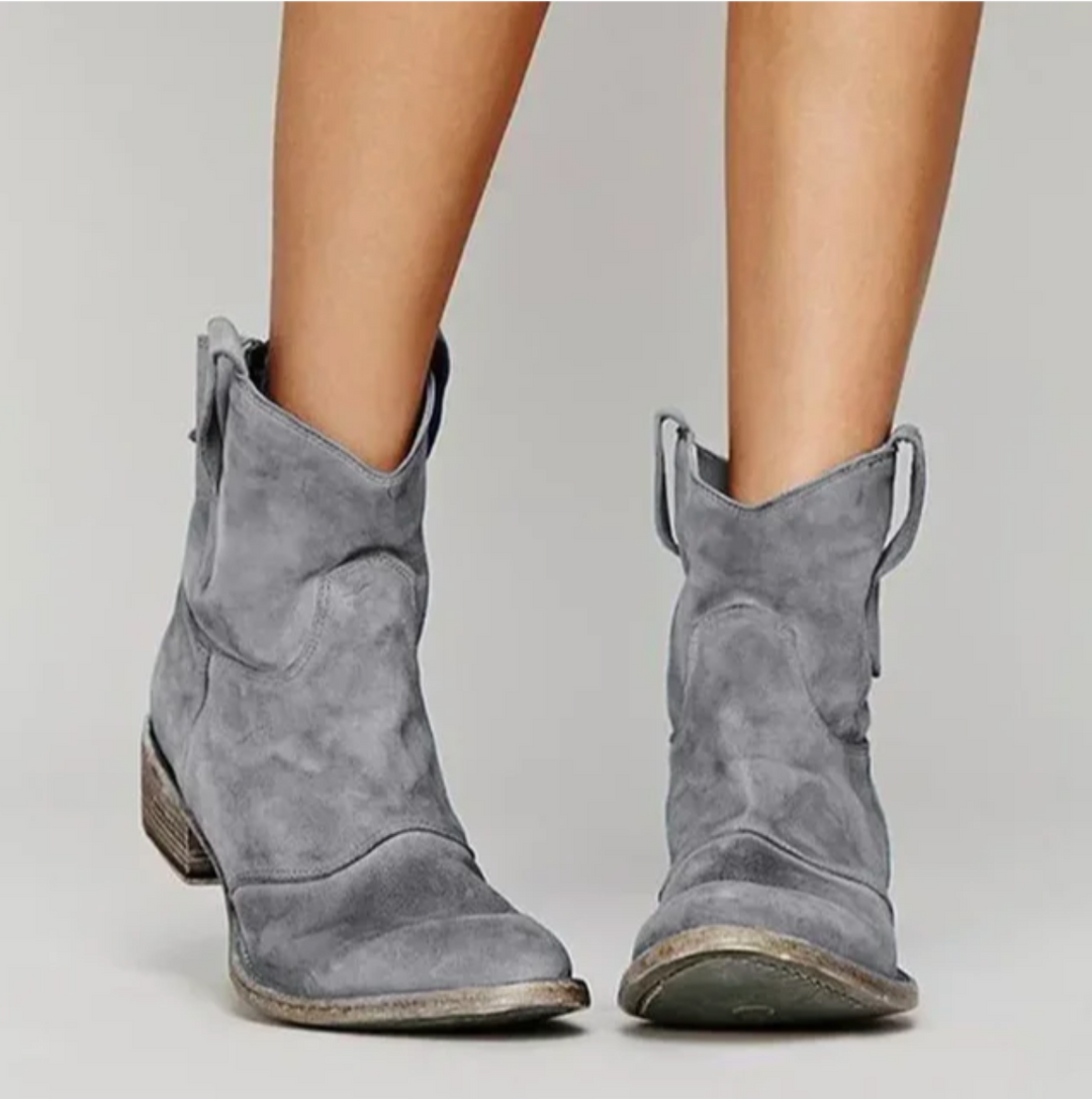 Roselle | Suede Western Boots