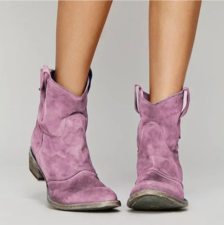 Roselle | Suede Western Boots