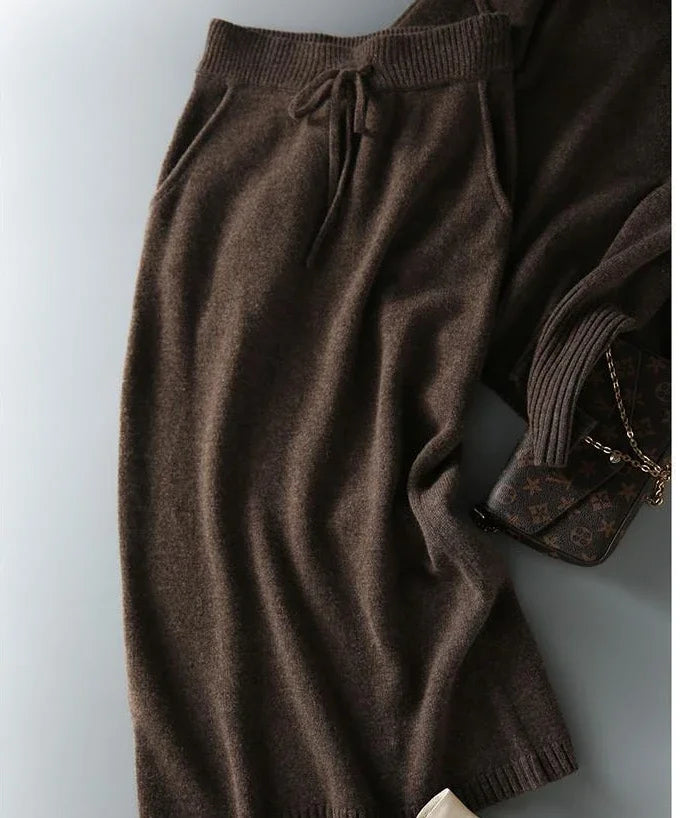 Rosette | Cotton Knit Sweater and Skirt