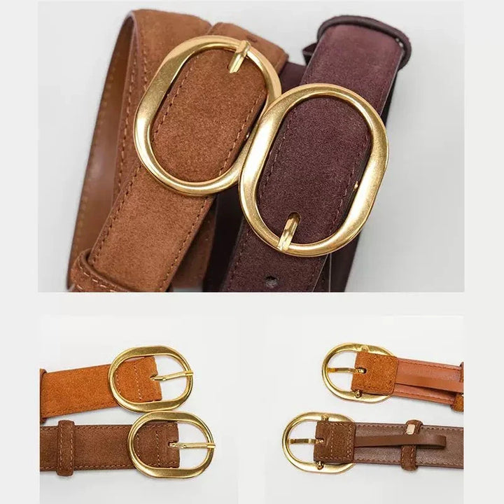 Suede Cowhide Belt, 40 in