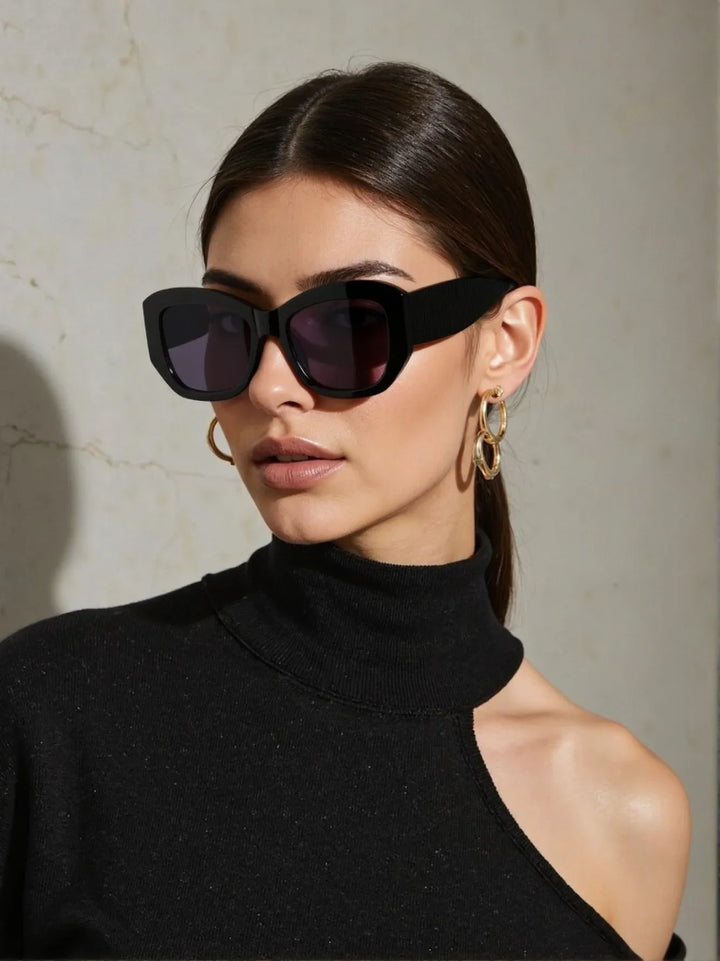 Gradient Lens Oversized Sunglasses