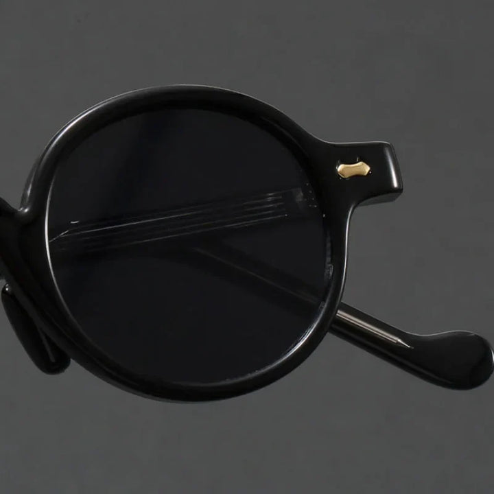 Translucent Round Acetate Sunglasses