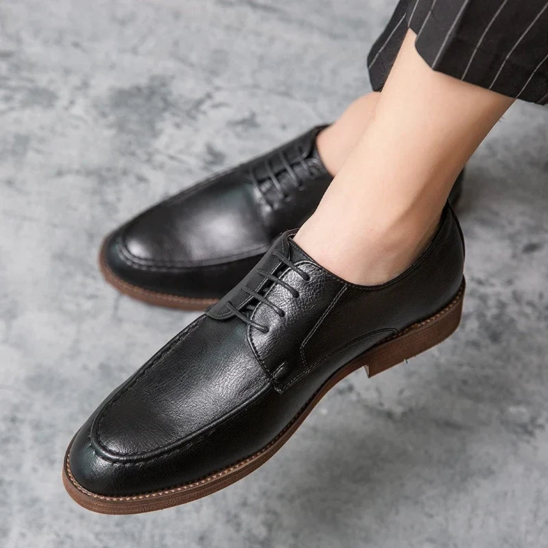 Désiré | Closed Lacing Leather Oxfords