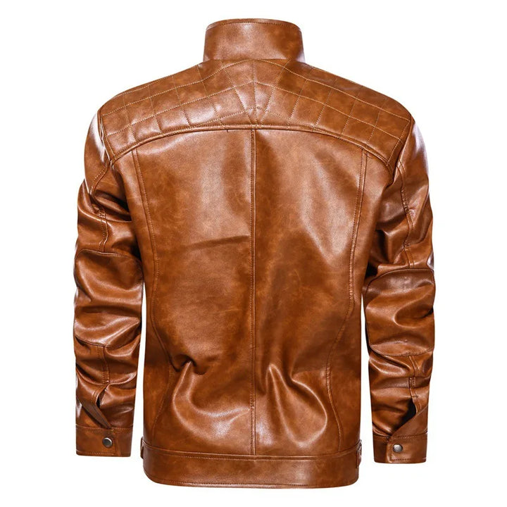 Cleophe | Natural Grain Leather Jacket