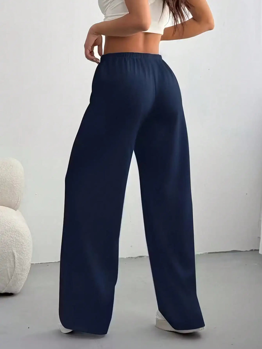 Olivette | Drawstring Wide Leg Jogger Pants