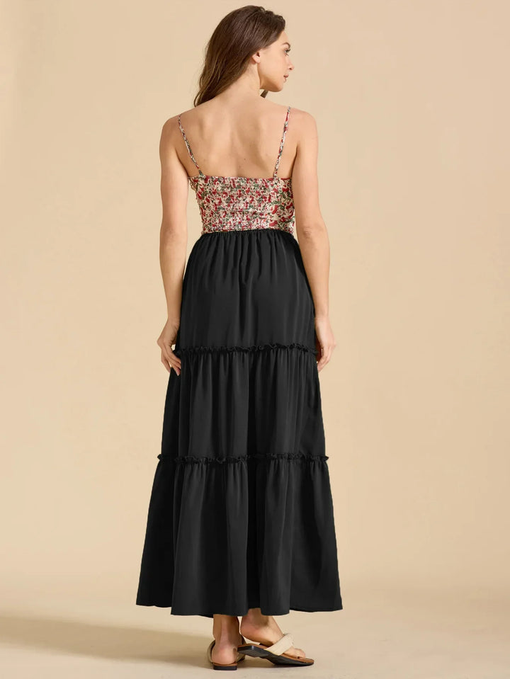 Vivian | 100% Cotton Drawstring Maxi Skirt
