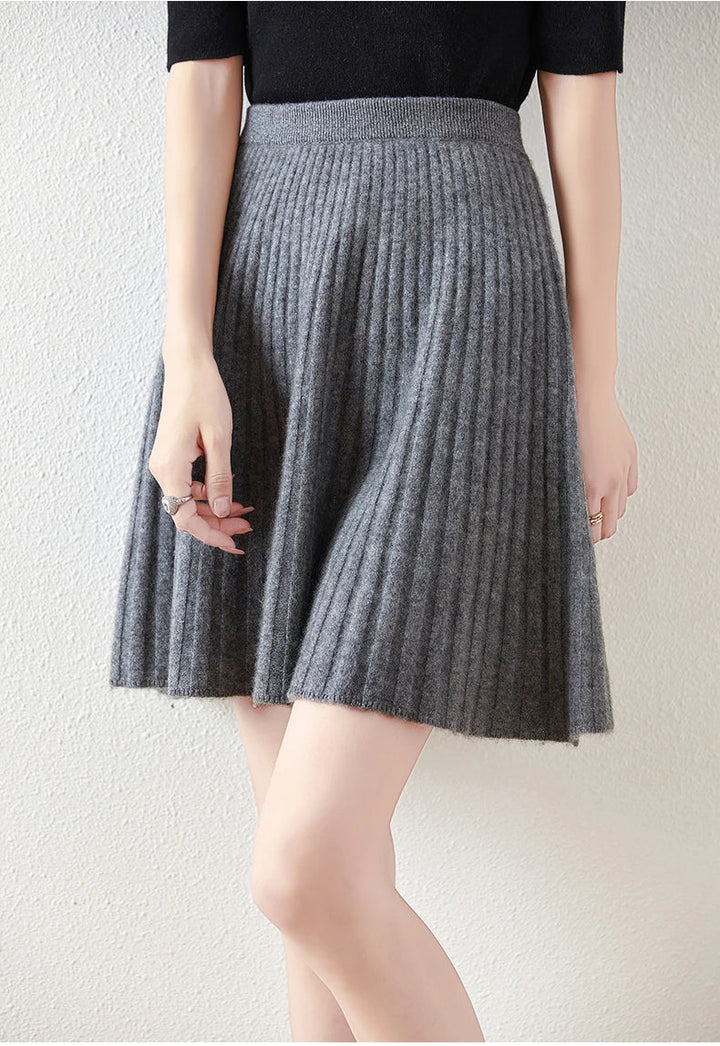 Laurentine | Merino Wool Mini Skirt