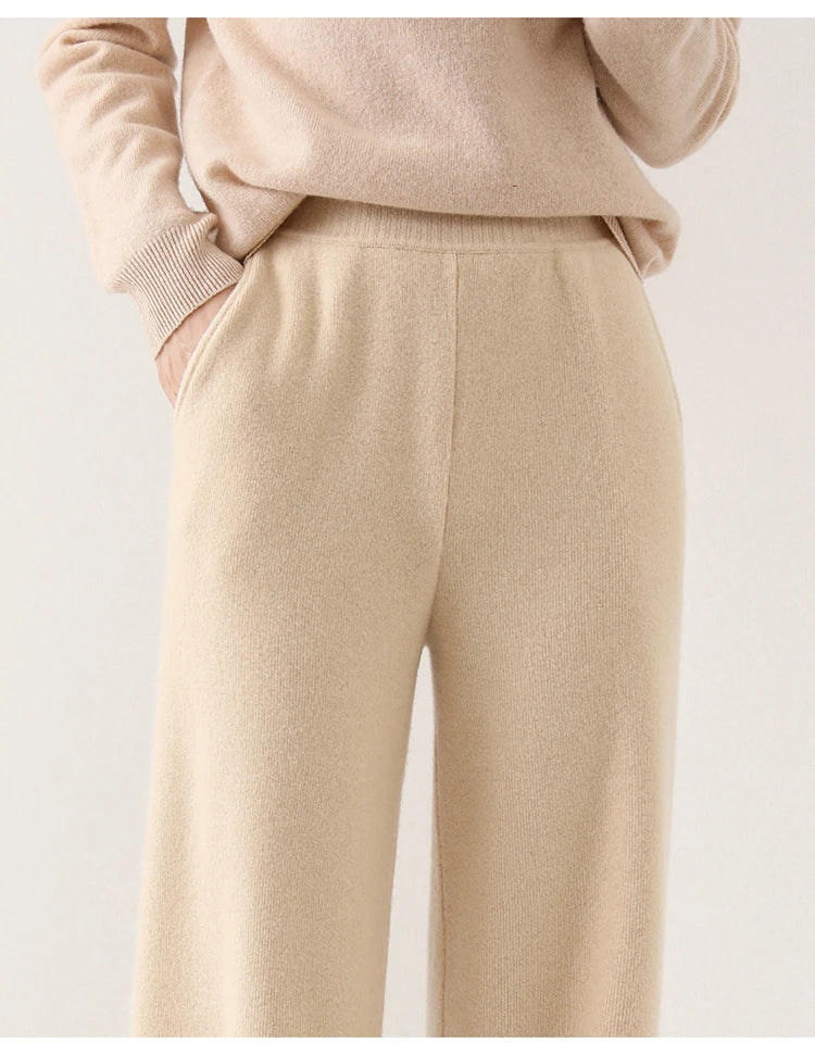 Gracieuse | 100% Merino Wool Knit Pants