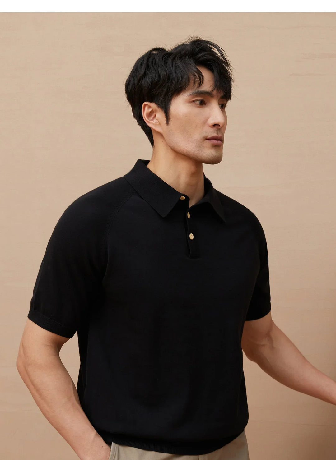 Barnabé | Fine Knit Button Down Polo