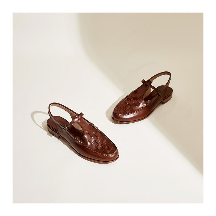 Peggy | Italian Leather Slingback Sandals