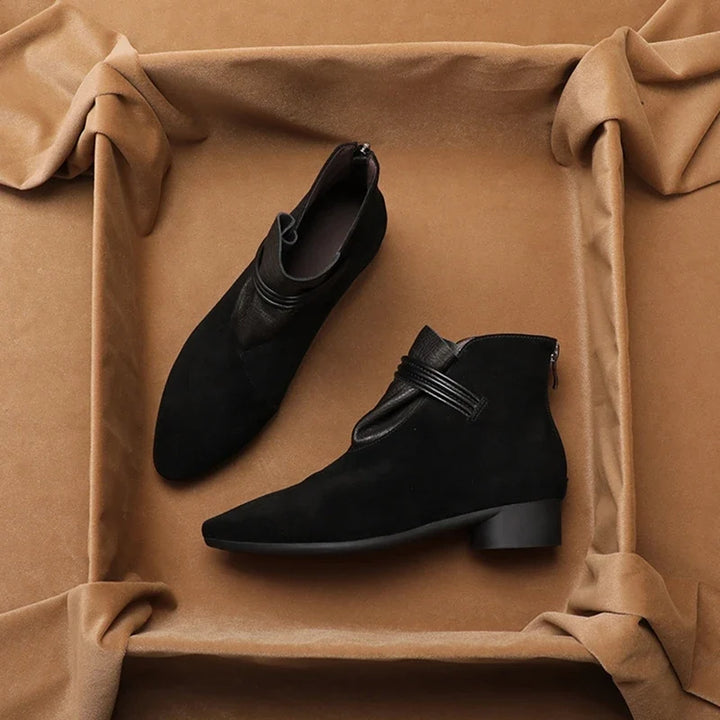 Rosemarie | Cow Suede Pointed Boots