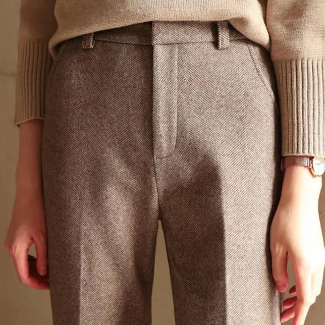 Colombine | 45% Wool Straight Leg Pants
