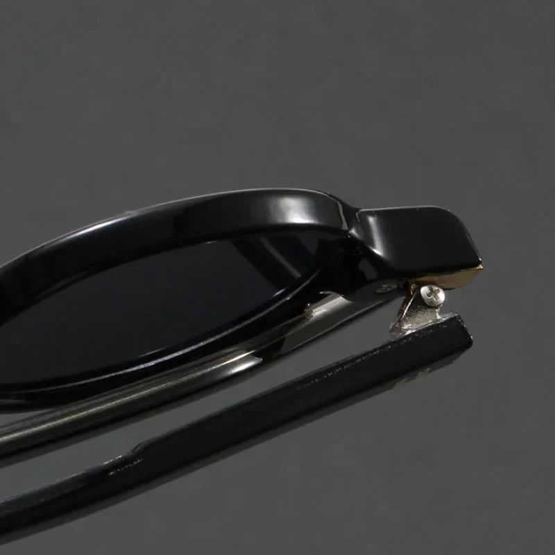 Translucent Round Acetate Sunglasses