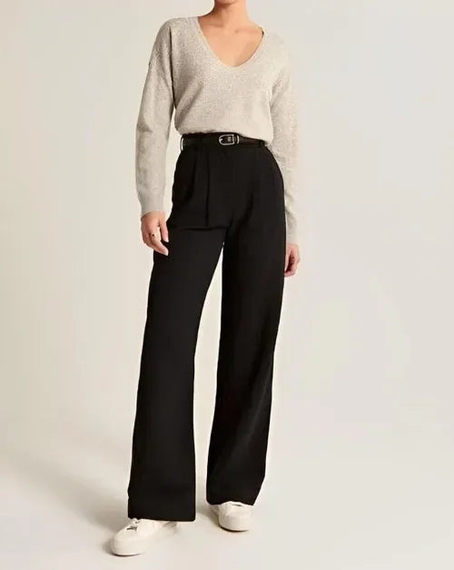 Liliane | High Waist Wide Leg Trousers