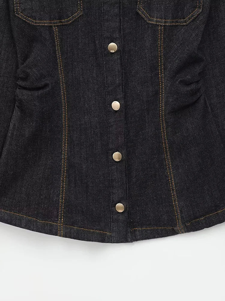 Anne | Heavy Denim Blazer and Trousers