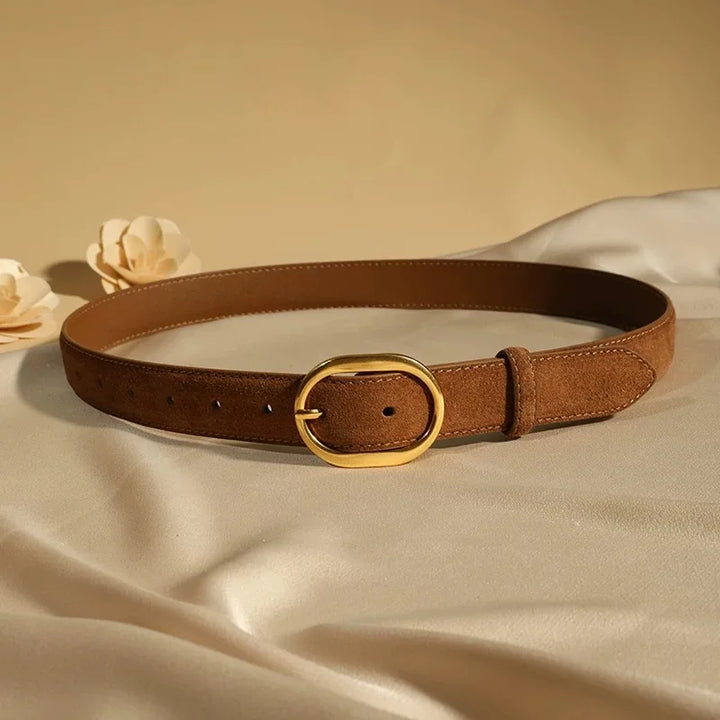Suede Cowhide Belt, 40 in