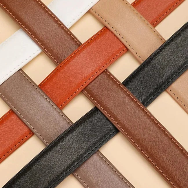 Full Grain Leather Crescent Buckle Belt