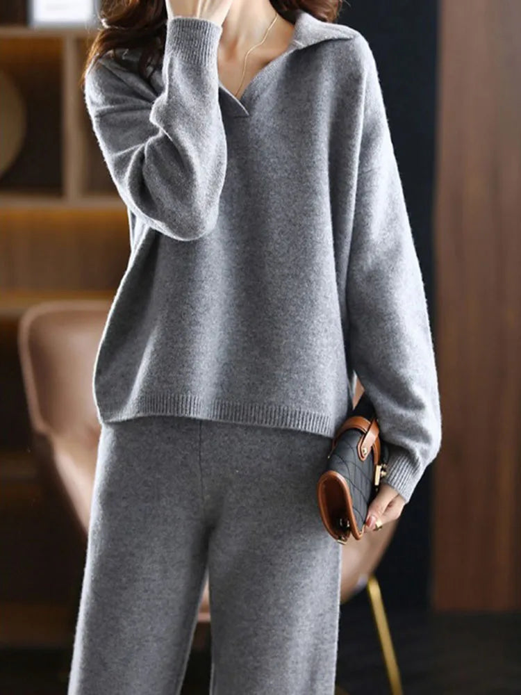 Charline | Cashmere Blend Knit Two Piece