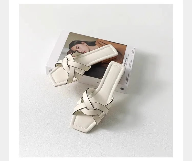 Audette | Interlaced Leather Slides