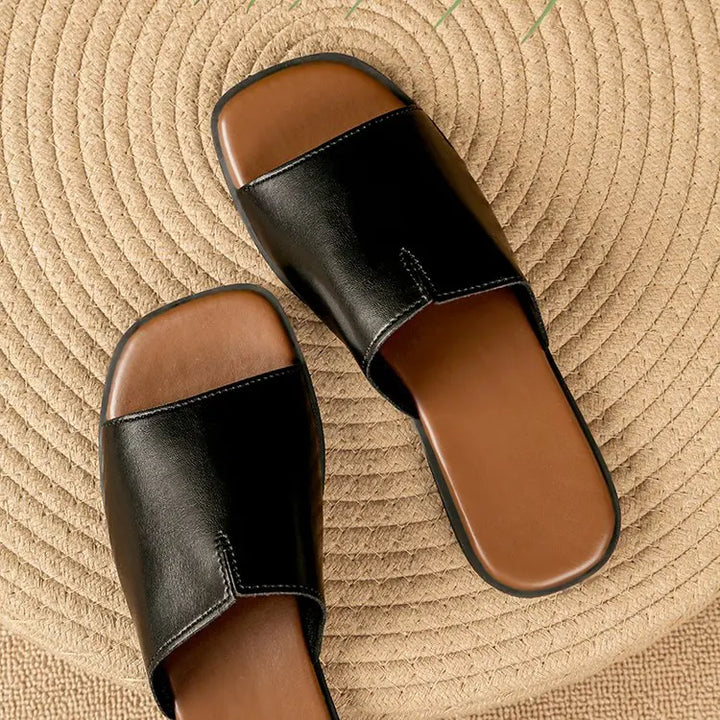 Frieda | Narrow Strap Flat Sandals