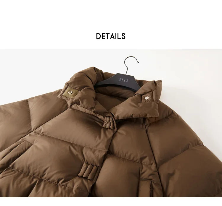 Léonide | Quilted Funnel Neck Parka