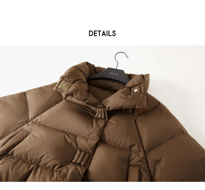 Léonide | Quilted Funnel Neck Parka