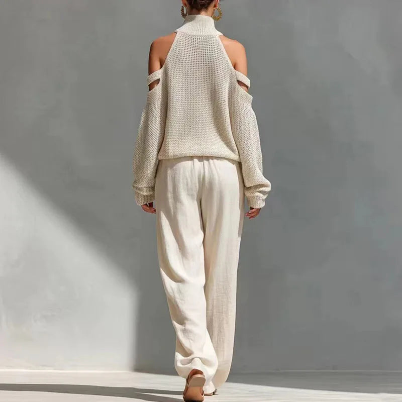 Claire | Knit Turtleneck and Trousers